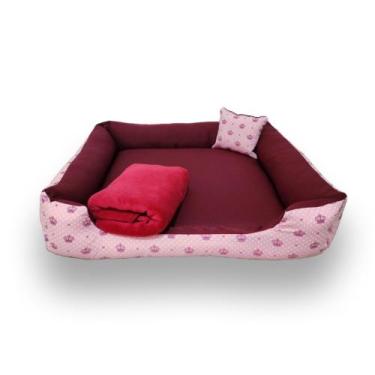 Imagem de cama para cachorro caminha 70x70cm cama pets até 15 kg caminha de cach