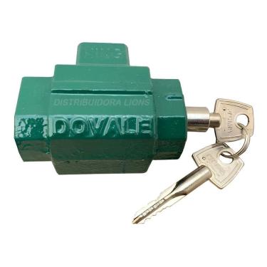 Imagem de Fechadura Cadeado De Chão Trava Para Porta De Aço Dovale Cor