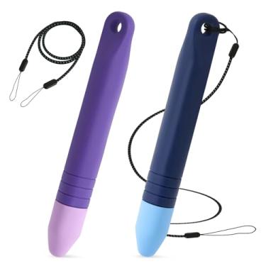Imagem de 2 canetas Stylus com cordões, caneta Stylus Crayon para tela sensível ao toque antiderrapante para tablet, compatível com iPad Android e todos os dispositivos com tela sensível ao toque