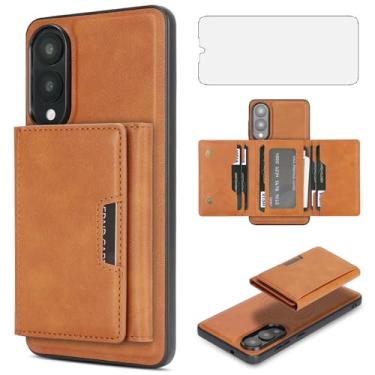 Imagem de Asuwish Capa de celular para Samsung Galaxy S25 Edge, capa magnética destacável com protetor de tela de vidro e suporte de cartão de crédito de couro PU com compartimento para celular S25Edge 25S S 25