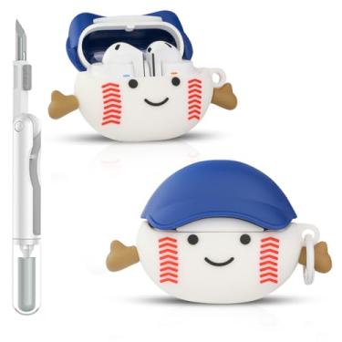 Imagem de Capa para Samsung Galaxy Buds 3/3 Pro (2024) | para fones de ouvido Galaxy Buds 3 FE (2025) | Capa protetora de carregamento de silicone | Design de pele de vários estilos | com kit de limpeza e