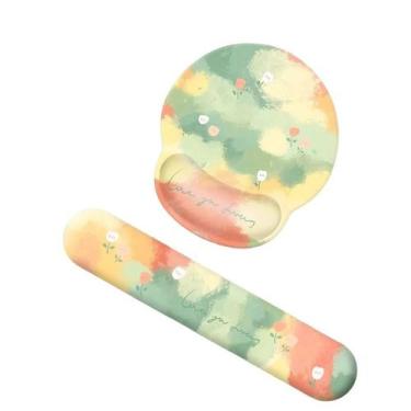 Imagem de Conjunto de descanso de pulso, mouse pad e teclado ergonômico genérico