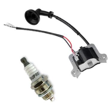 Imagem de Bobina De Ignição Modulo e Vela Roçadeira Terra 43cc Gr430 - Supreme P