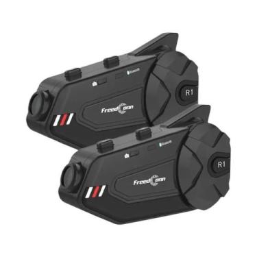 Imagem de Intercomunicador Bluetooth Para Motocicleta Com Câmera De Painel 1080P