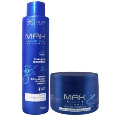 Imagem de Kit Max Care Hydrate 1 Shampoo 750ml 1 Máscara 240ml Voga