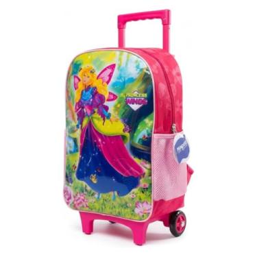 Imagem de Mochila de Rodinhas Infantil, Rosa, para Crianças, com Rodas Giratórias
