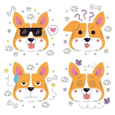 Imagem de Adesivos de Animais e Emojis Kawaii para Quarto, Cadernos e Decoração Infantil 50x50cm