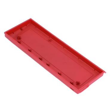 Imagem de Generic Carcaça do Teclado, Revestimento Mecânico Personalizado do Teclado 61 Teclas, Revestimento Em Spray Prateado para Diy (Vermelho)