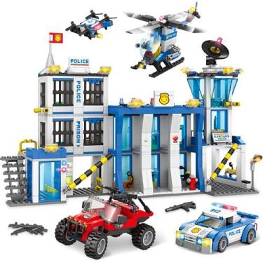 Imagem de Kit de construção WishaLife City Police Delegacia com prisão e brinque