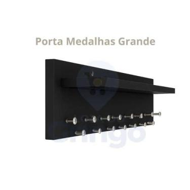 Imagem de Porta Medalhas com Prateleira MDF - com kit fixação. - A Loja do Gring