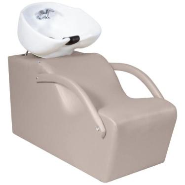 Imagem de Lavatório Comfort com Cuba de Porcelana Branco Estofado Fendi - Moveis