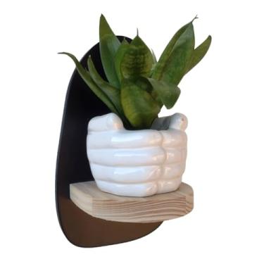 Imagem de Prateleira Orgânica Colorida Decorativa de Parede Coleção Cottagecore - 25x15x11cm - Organic3 Cor:PRETO;Tamanho:25X15X11