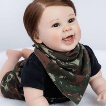 Imagem de Bebe Reborn Menino Realista Com Enxoval - Mundo Azul e Rosa