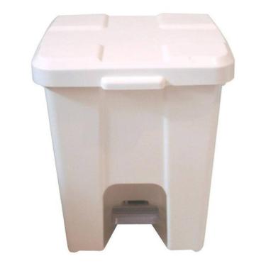 Imagem de Cesto De Lixeira Quadrada Plastica Com Pedal 15 Litros
