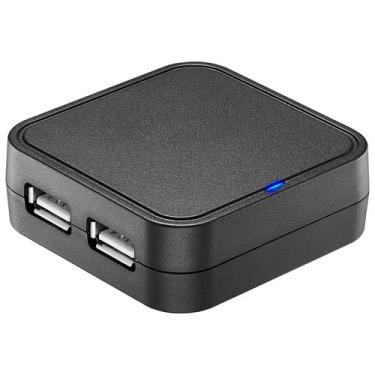 Imagem de Best Buy Essentials Hub USB de viagem de 4 portas – carregamento rápido, compatibilidade universal, USB 2.0, design compacto para laptop, PC, Mac, smartphone e tablet