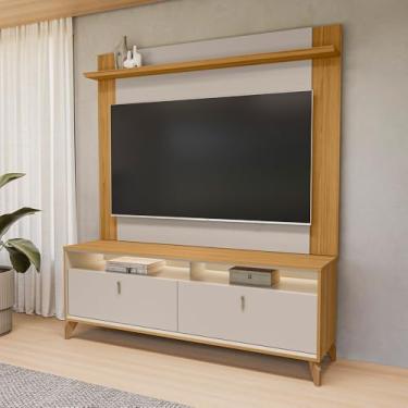 Imagem de Conjunto Painel Extensível Rack 160cm LED Tremonti/Duarte TV atÃ:copyright: 55 Tauari/Off White G77 - Gran Belo