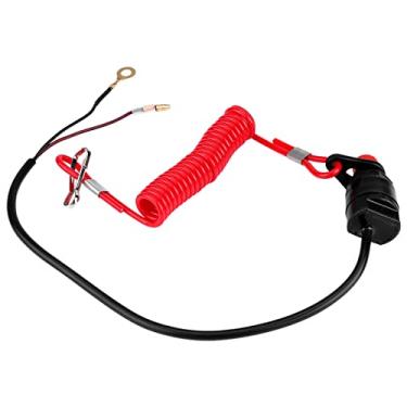 Imagem de Cortadores de Grama de Popa para Motocicleta, Interruptor de Segurança para Motor de Emergência, Preto, Vermelho, 12v Dc para Motocicletas Atvs, à Prova D'água, Resistente