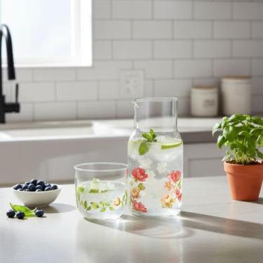 Imagem de Jarra Vidro Borossilicato Le Jardin 560ml Moringa C/ Copo - Hauskraft