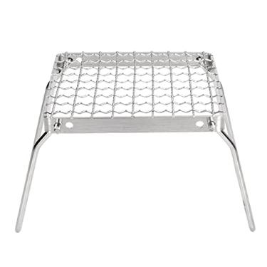 Imagem de Grill Portátil de Fogueira, Mini Grade Dobrável, Churrasqueira Em Aço Inoxidável Com Fabricação Profissional, Forte Capacidade de Rolamento e Fácil de Usar para Churrascos,