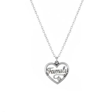 Imagem de SENFAI Colar com pingente de palavra personalizado para mulheres, presente de dia dos namorados personalizado para homens e mulheres, Small, Metal, Sem Pedra Preciosa