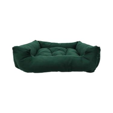 Imagem de Cama Pet (P/M/G) Premium em Suede – Para Cachorro e Gato | Confortável, Fofinha e Lavável(Verde,90x70)
