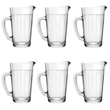 Imagem de Jarra De Mesa Copo Americano De Vidro 750Ml 6 Unidades Nadir