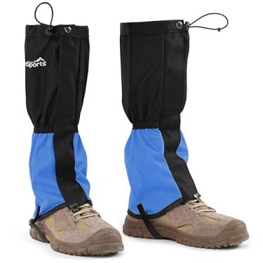 Imagem de goooutside Polainas de caminhada à prova d'água, polainas para botas de neve ao ar livre (azul, G)