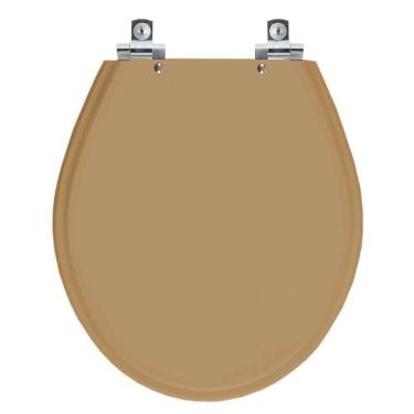 Imagem de Assento Sanitário Soft Close Ravena Bege Castor Para Vaso Deca