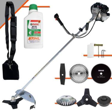 Imagem de Roçadeira Tbc43h Toyama + Óleo Stihl + 6 Opções De Cortes