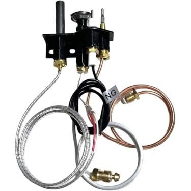 Imagem de BXVV Conjunto piloto de gás natural para lareira 69L17 J4117 108084-02 compatível com Lennox, Ihp, Serefina, Superior, Astria, Merit Direct Vent Lareiras a gás natural com sensor de chama