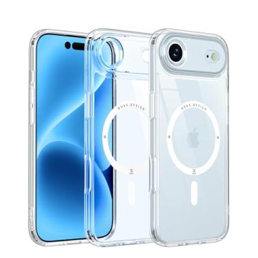 Imagem de ONES Capa magnética para iPhone 17 Air, [compatível com MagSafe] [proteção contra quedas de grau militar] [antiamarelamento], capa protetora à prova de choque para iPhone 17 Air, resistente a