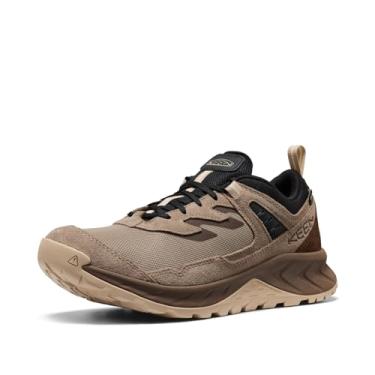 Imagem de KEEN Hightrail Tênis masculino de cano baixo, durável, leve, respirável, de couro, impermeável, para caminhada, Cantina/Preto, 47