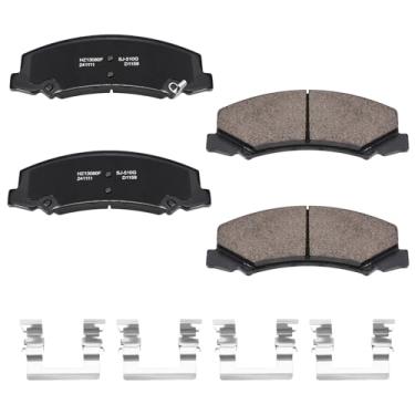 Imagem de HECHENQICHE Pastilhas de freio dianteiras de cerâmica para Buick LaCrosse, Lucerna, Cadillac DTS, para Chevrolet Impala, Impala Limited e Monte Carlo