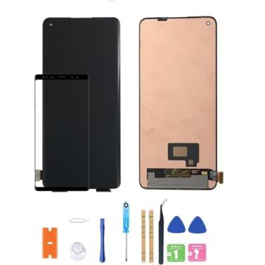 Imagem de Para Oneplus 8T Oneplus 9R Realme X7 pro Display LCD KB2001 KB2000 KB2003 KB2005 Tela LCD de substituição Touch Digitalizador Assembléia (preto)