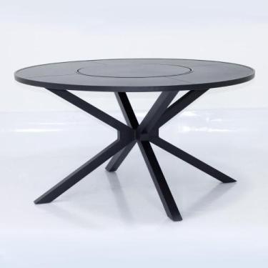 Imagem de Mesa 1,40m giratória alumínio liso para área externa jardim - Sarah Mó