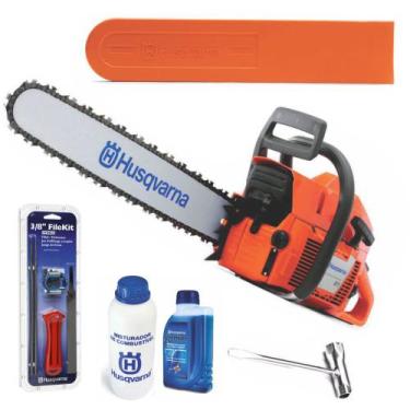 Imagem de Motosserra Husqvarna 61 Sabre 15" 28 Dent 61,5cc Kit Afiador