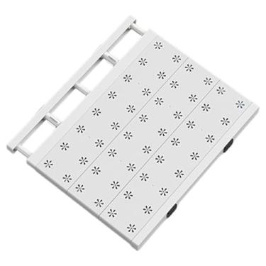 Imagem de YWJLQH Divisória de Gaveta Organizadora Expansível e Ajustável Branca para Armário de Roupas, Separador de Prateleiras para Guarda-Roupa de Hotel, Gaveta de, Ajuste de 38 a 60 Cm