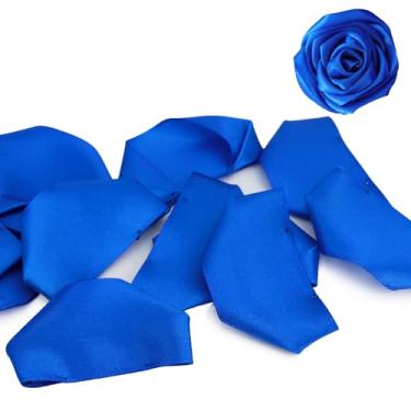 Imagem de Yardinys Pétalas de rosa azul, 200 peças, pré-fabricadas para rosas eternas, ramos para sempre, buquês de flores