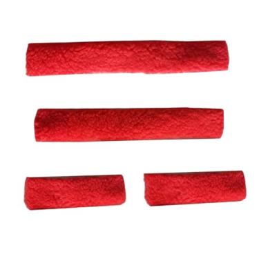 Imagem de Pegciuho 4 Protetores de Focinheira para Cabresto, Suprimentos Equinos, Acessórios de Treinamento para Focinheira de Bridão Macia, Acessórios para Equipamentos, Vermelho