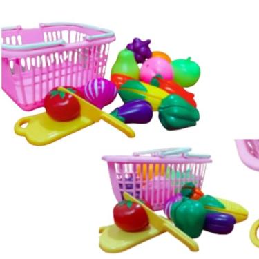 Imagem de Cozinha Divertida Infantil Com Fogão E Frutas 12 Peças