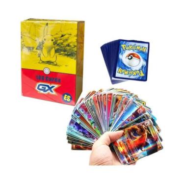 Imagem de Cartas De Jogo Pokémon GX V Mega Brilhantes Para Crianças 100PCS Brinq