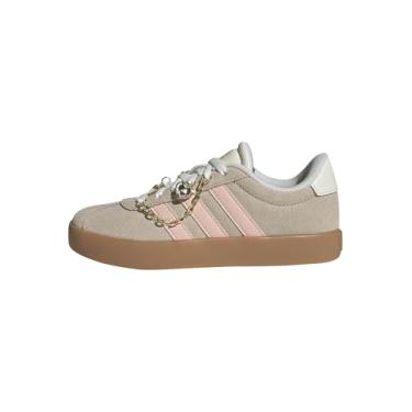 Imagem de Adidas Tênis infantil unissex Vl Court 3.0 K, Crystal Linen/Blush Pink/Off White, 19