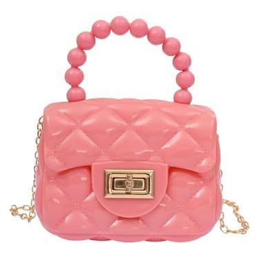 Imagem de Bolsas transversais para mulheres, pequena e fofa, bolsa de ombro, carteira de telefone, bolsa casual, trabalho, viagem, bolsa de mão para compras, rosa, Tendência