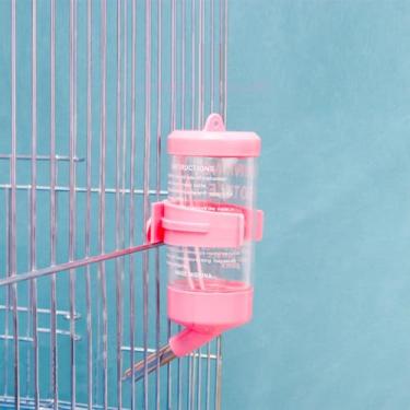 Imagem de Garrafa de água para animais pequenos sem gotejamento de 80 ml, dispensador de gaiola suspensa à prova de vazamento para hamster, porquinho-da-índia, coelho, coelho, furão, gerbil, animais de