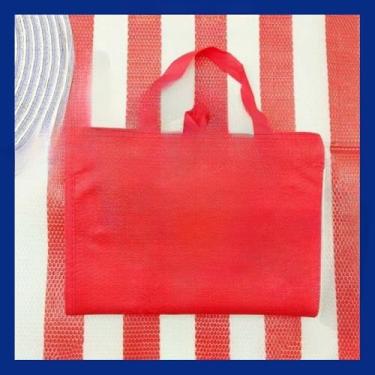 Imagem de Esteira De Praia Dobravel Vira Bolsa Camping Piquenique(VERMELHA)