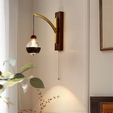 Imagem de Contemporânea Lâmpada de parede LED Americana Criativa Sala de Estar Quarto Estudo Villa Corredor Escadas Decoração Casa Luz (Estilo 13)