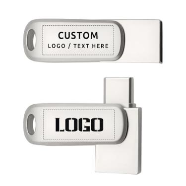 Imagem de Flash Drive OTG personalizado com opção de embalagem, pacote com 50 logotipo personalizado tipo C duplo e unidade USB para promoções de negócios, presentes corporativos, eventos, brindes de marca em