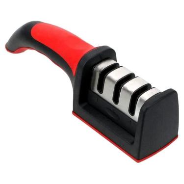 Imagem de Afiador Amolador Afiação De Facas Da Acabamento Chairas 3 Fases Estágios