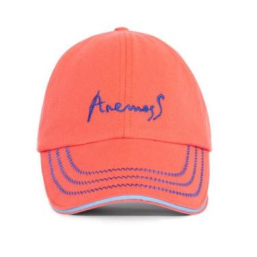 Imagem de Boné Unissex De Algodão Náutico Bordado Coral Anchor Anemoss, Laranja