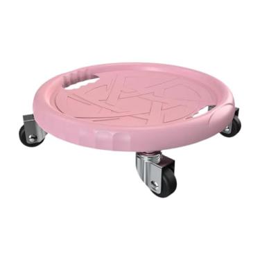 Imagem de UGPLM Disco deslizante com rodas para exercícios abdominais, multifuncional, para treinamento do core e fortalecimento dos músculos abdominais. Ideal para, Rosa